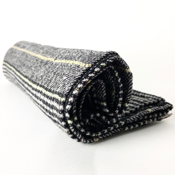 Triona Other - Donegal Irish genuine tweed dark light grey scarf